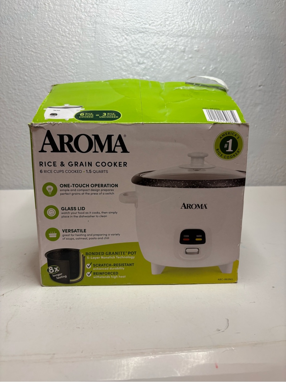 Roma Aroma Rice & Grain Cooker - Green and White